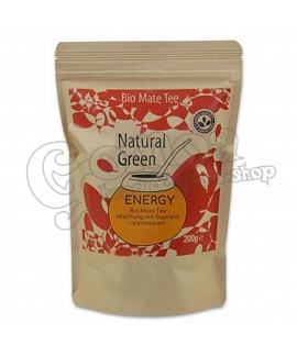 Natural Green Yerba Mate tea with guarana 500 g